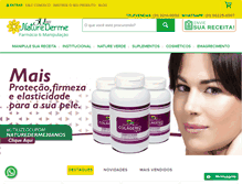 Tablet Screenshot of naturederme.com.br